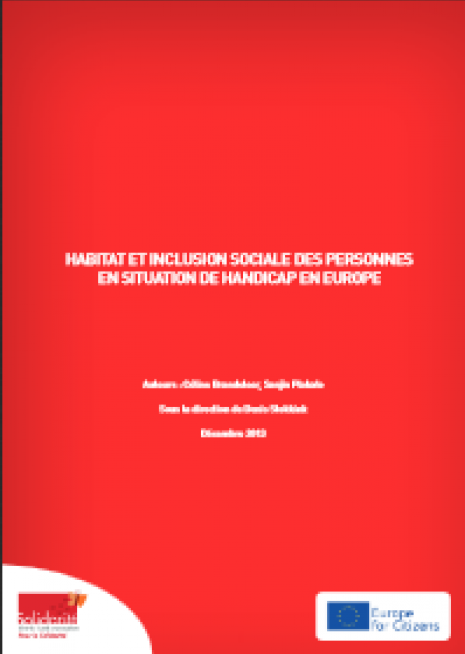 image couverture habitat et inclusion sociale des personnes en situation d'handicap en Europe